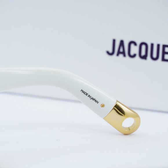Jacquemus OVALO JAC/4 C7 Cat Eye Sunglasses - White\\Blue
